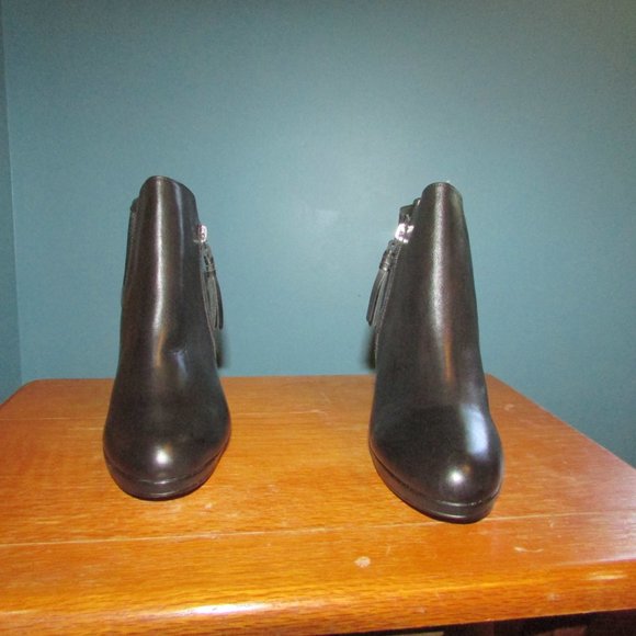 Leather Ankle Booties - Picture 2 of 10